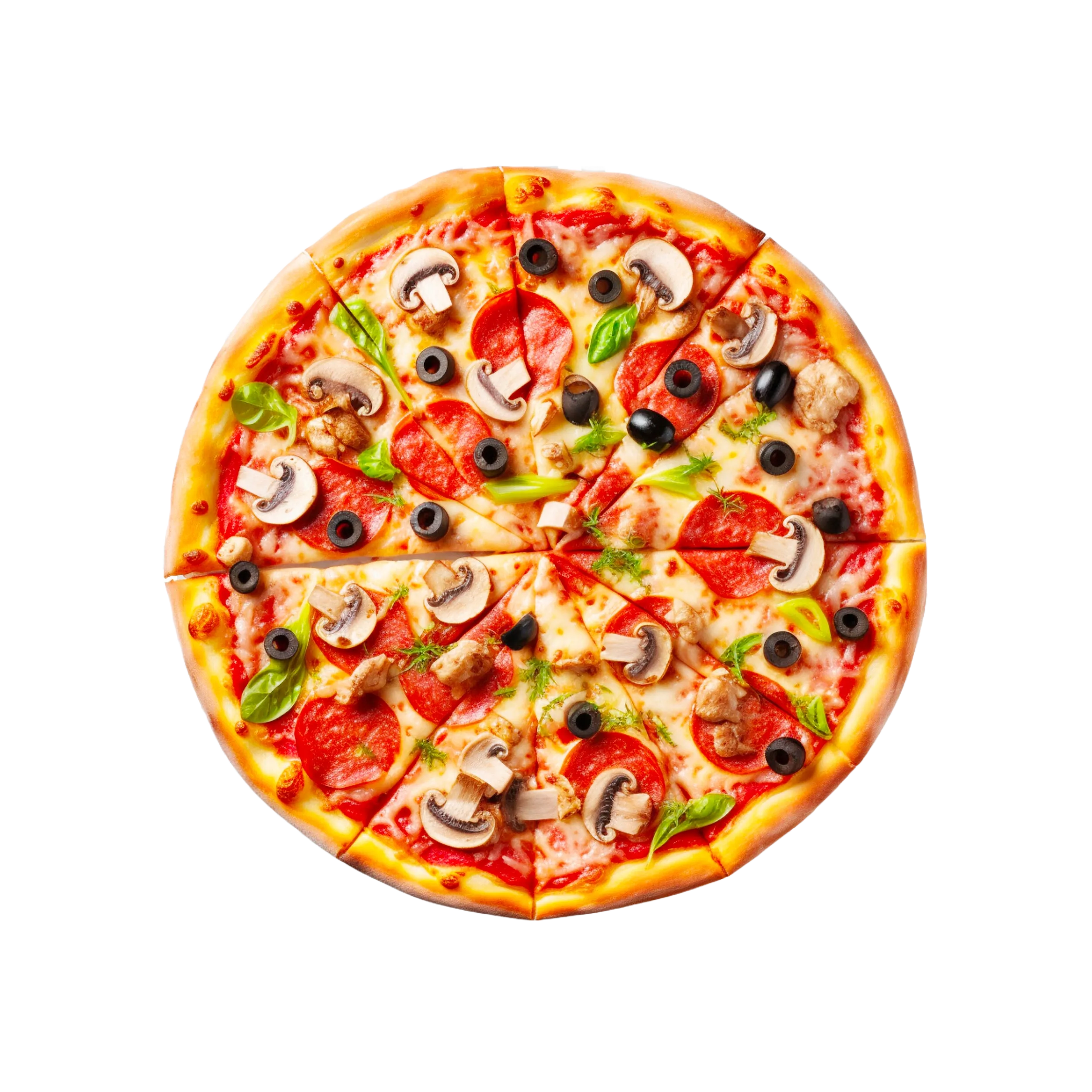 Delicious wood-fired pizza with fresh toppings